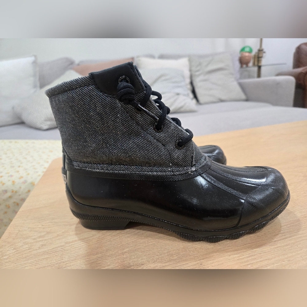 Sperry Black and Gray Boots
